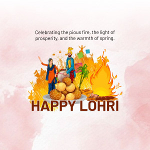 Happy Lohri hd images poster banner status and hd photos